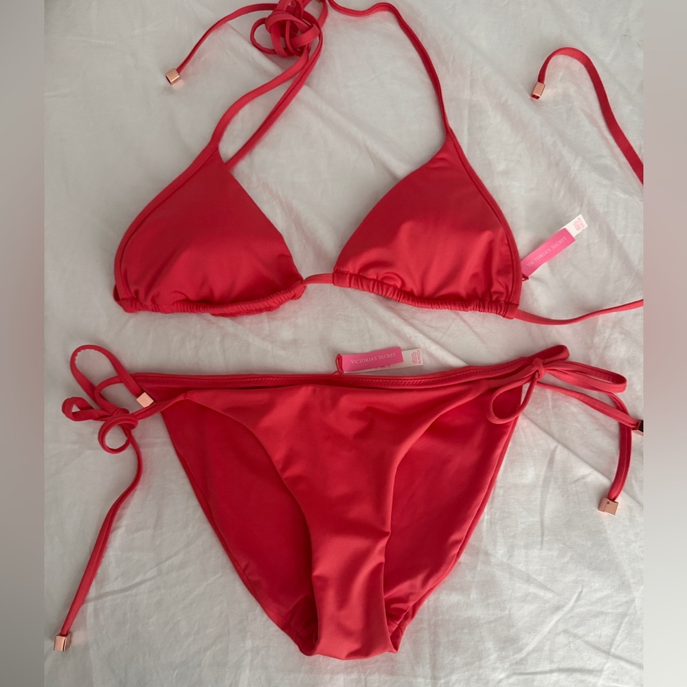 Victoria's Secret Coral String Bikini S/XS